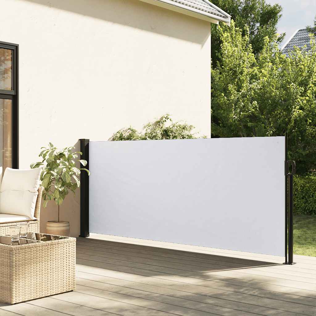 Retractable Side Awning 100x300 cm Drop 300 cm Width 100 cm White