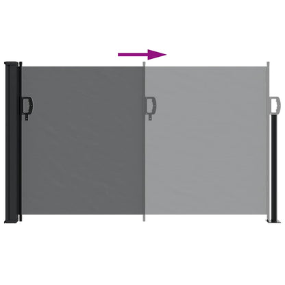 vidaXL Retractable Side Awning Black 117x300 cm 6