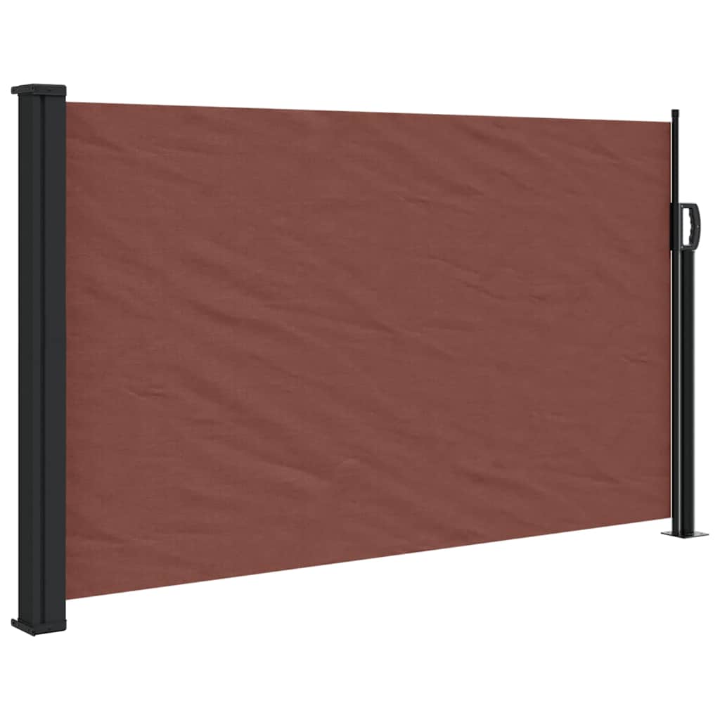 vidaXL Retractable Side Awning Brown 117x300 cm 2