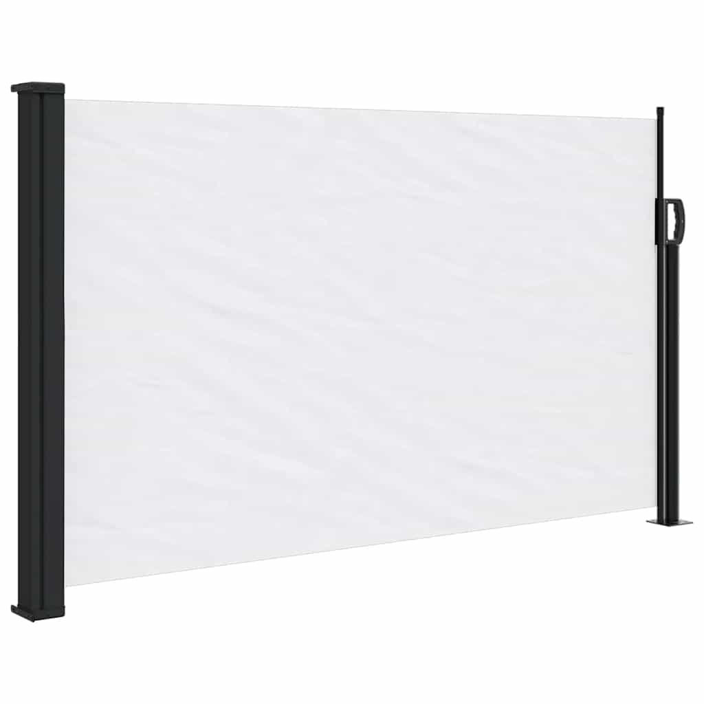 vidaXL Retractable Side Awning White 117x300 cm 2