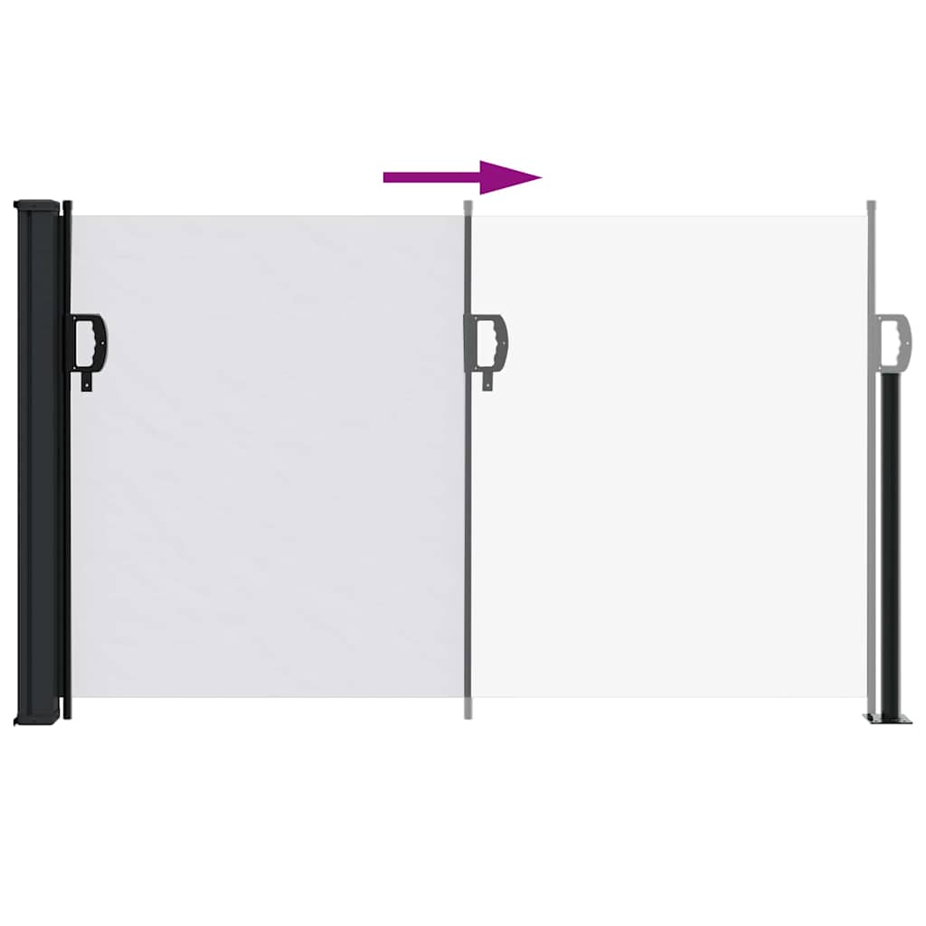 vidaXL Retractable Side Awning White 117x300 cm 5