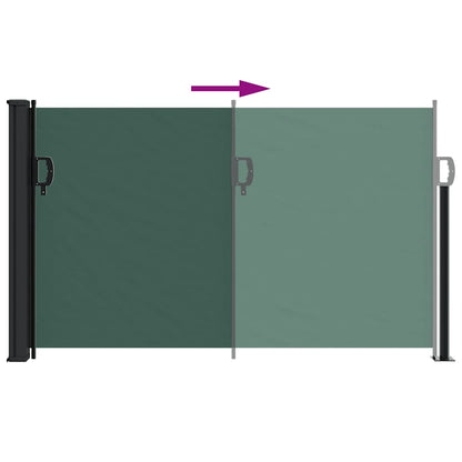 vidaXL Retractable Side Awning Dark Green 117x300 cm 5