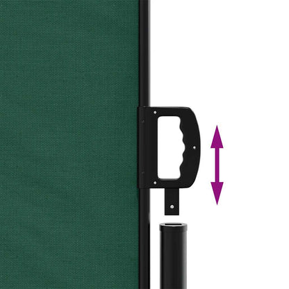 vidaXL Retractable Side Awning Dark Green 117x300 cm 6
