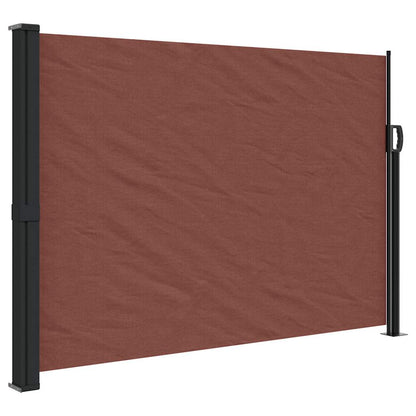 vidaXL Retractable Side Awning Brown 140x300 cm 2