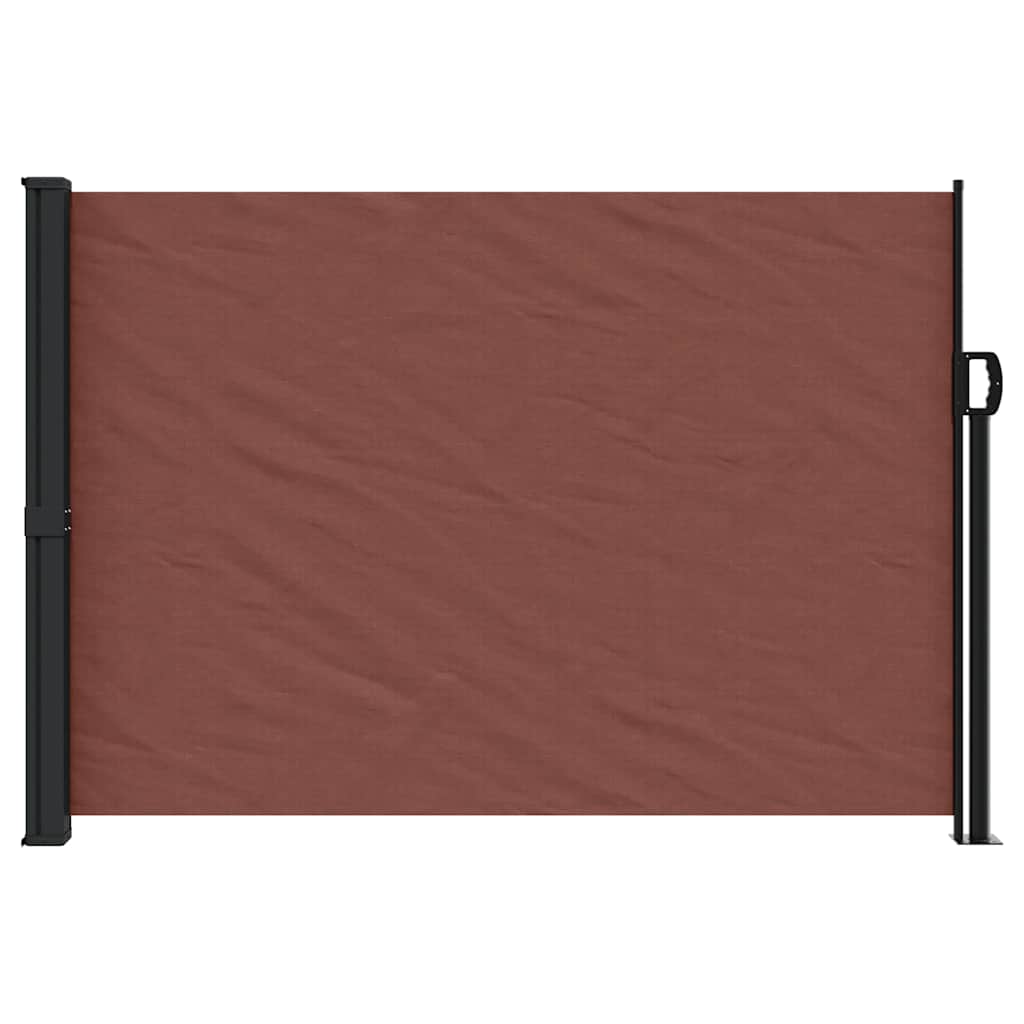 vidaXL Retractable Side Awning Brown 140x300 cm 3