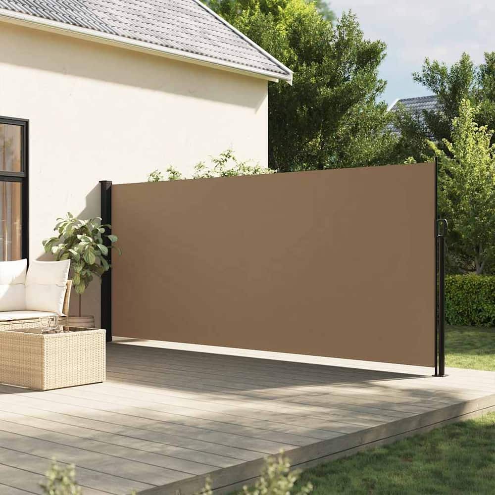 Retractable Side Awning 160x500 cm Taupe