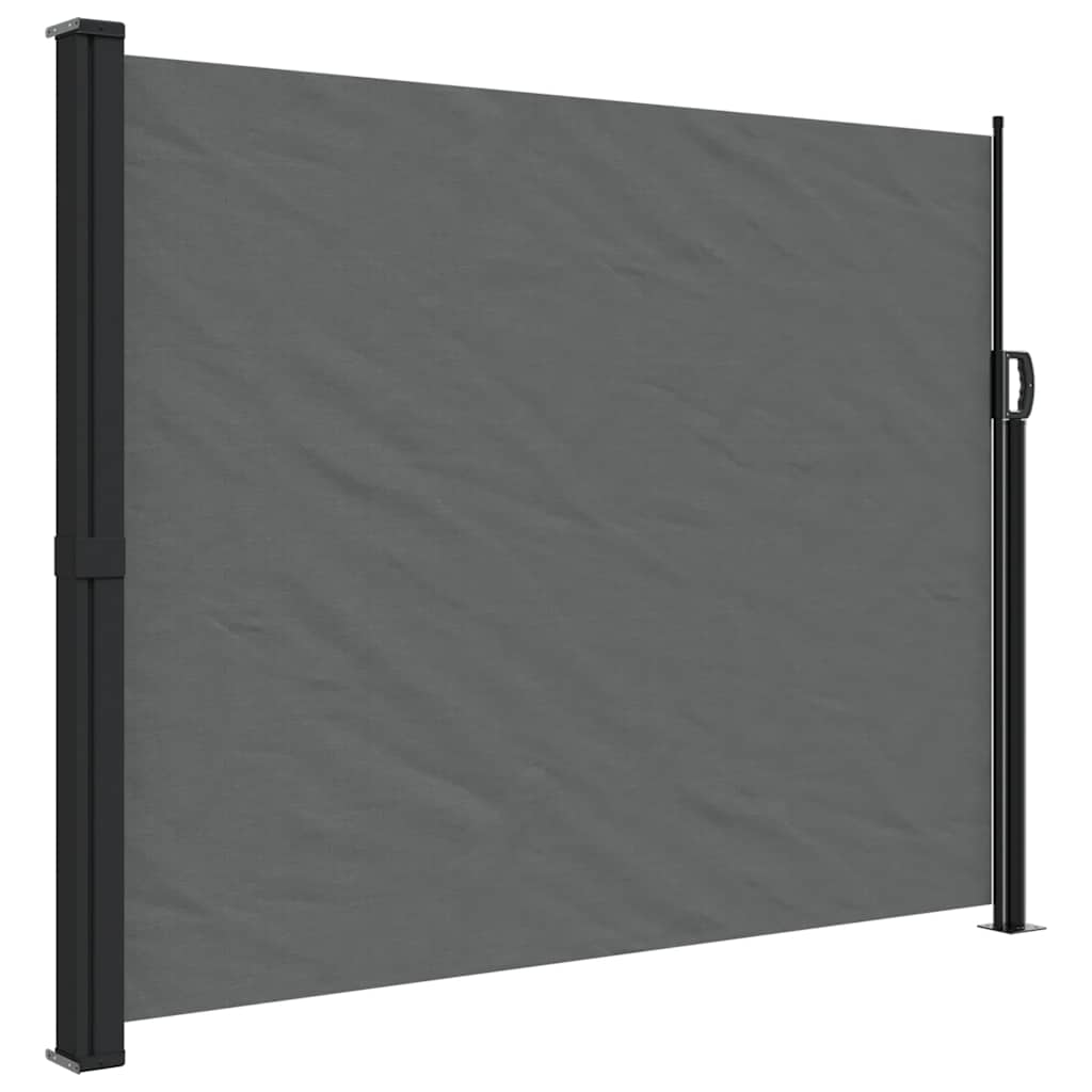 vidaXL Retractable Side Awning Anthracite 160x300 cm 2
