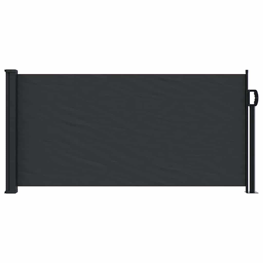 vidaXL Retractable Side Awning Black 100x500 cm 4