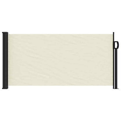 vidaXL Retractable Side Awning Cream 100x500 cm 3