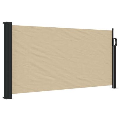 vidaXL Retractable Side Awning Beige 100x500 cm 2