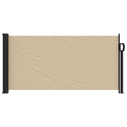 vidaXL Retractable Side Awning Beige 100x500 cm 3