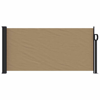 vidaXL Retractable Side Awning Taupe 100x500 cm 3