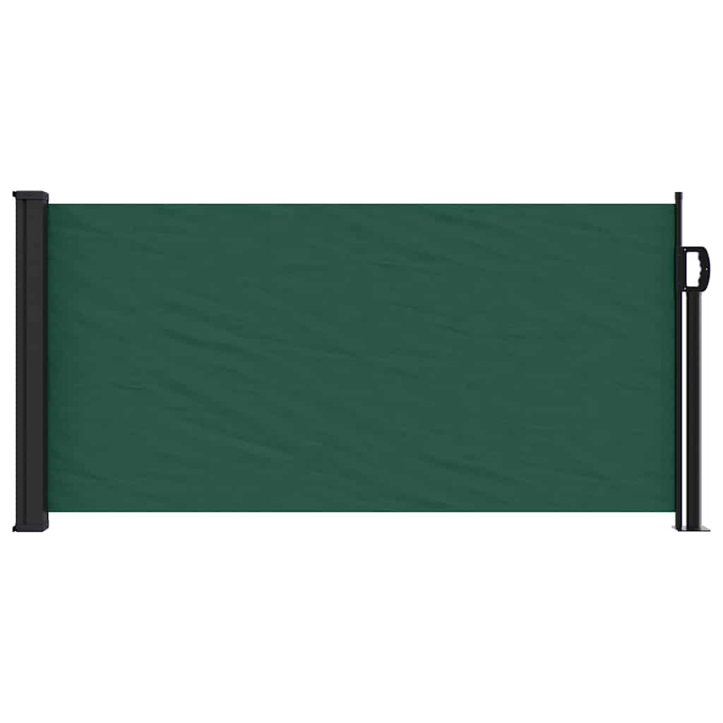 vidaXL Retractable Side Awning Dark Green 100x500 cm 3