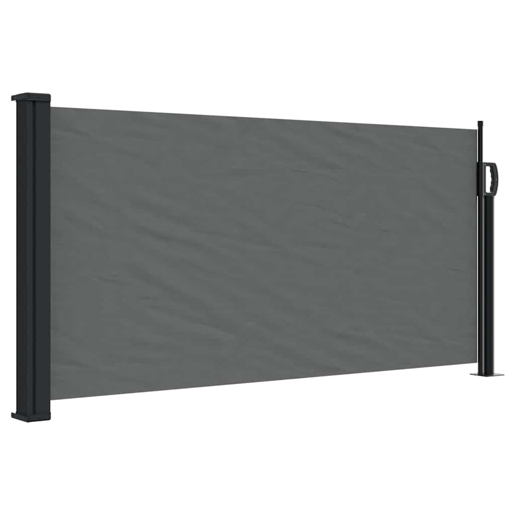 vidaXL Retractable Side Awning Anthracite 100x500 cm 2