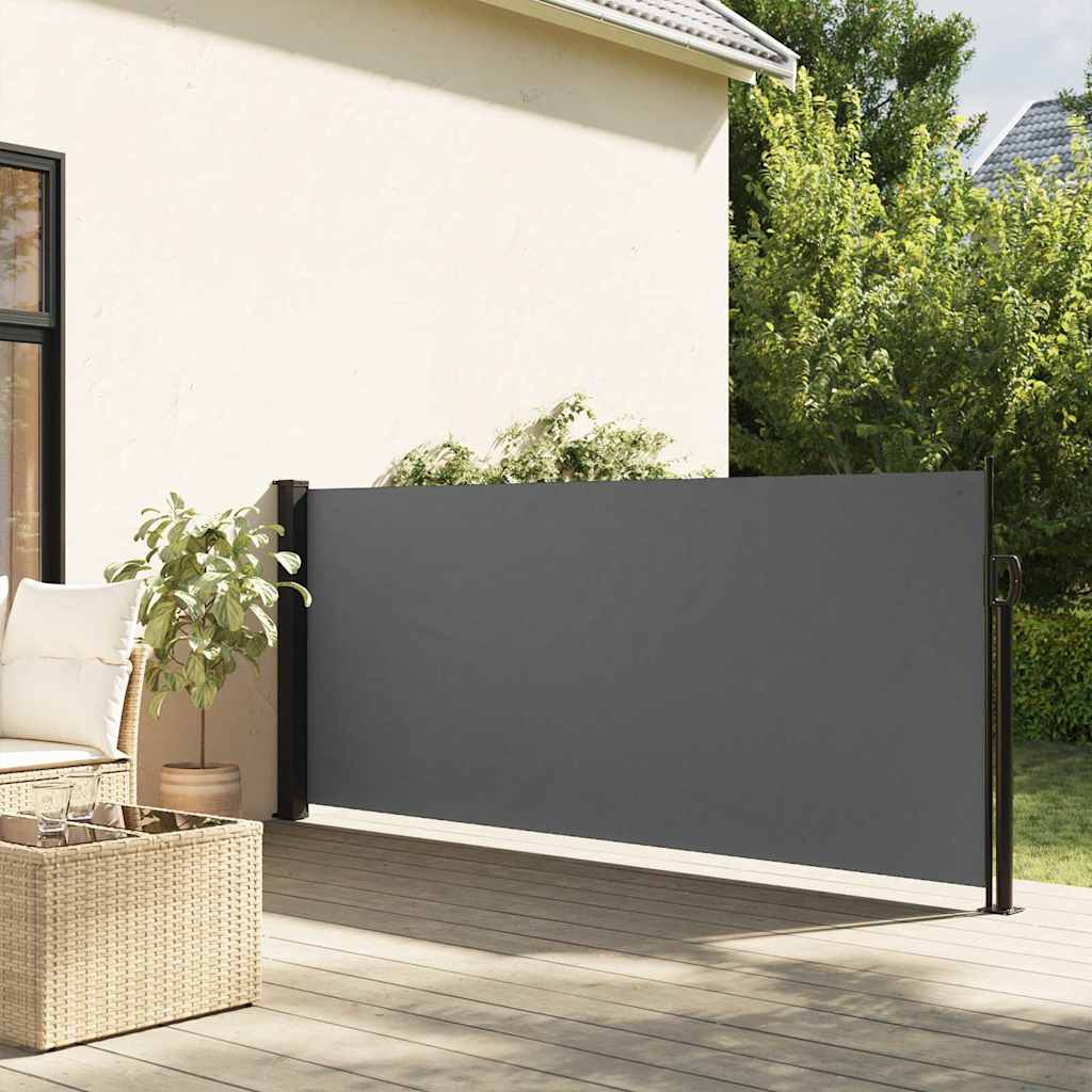 vidaXL Retractable Side Awning Anthracite 100x500 cm 1