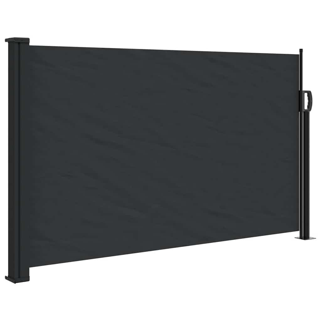 Retractable Side Awning 120x500 cm Drop 500 cm Width 120 cm Black