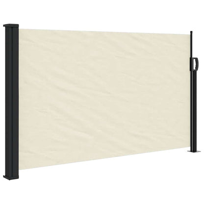 vidaXL Retractable Side Awning Cream 120x500 cm 2