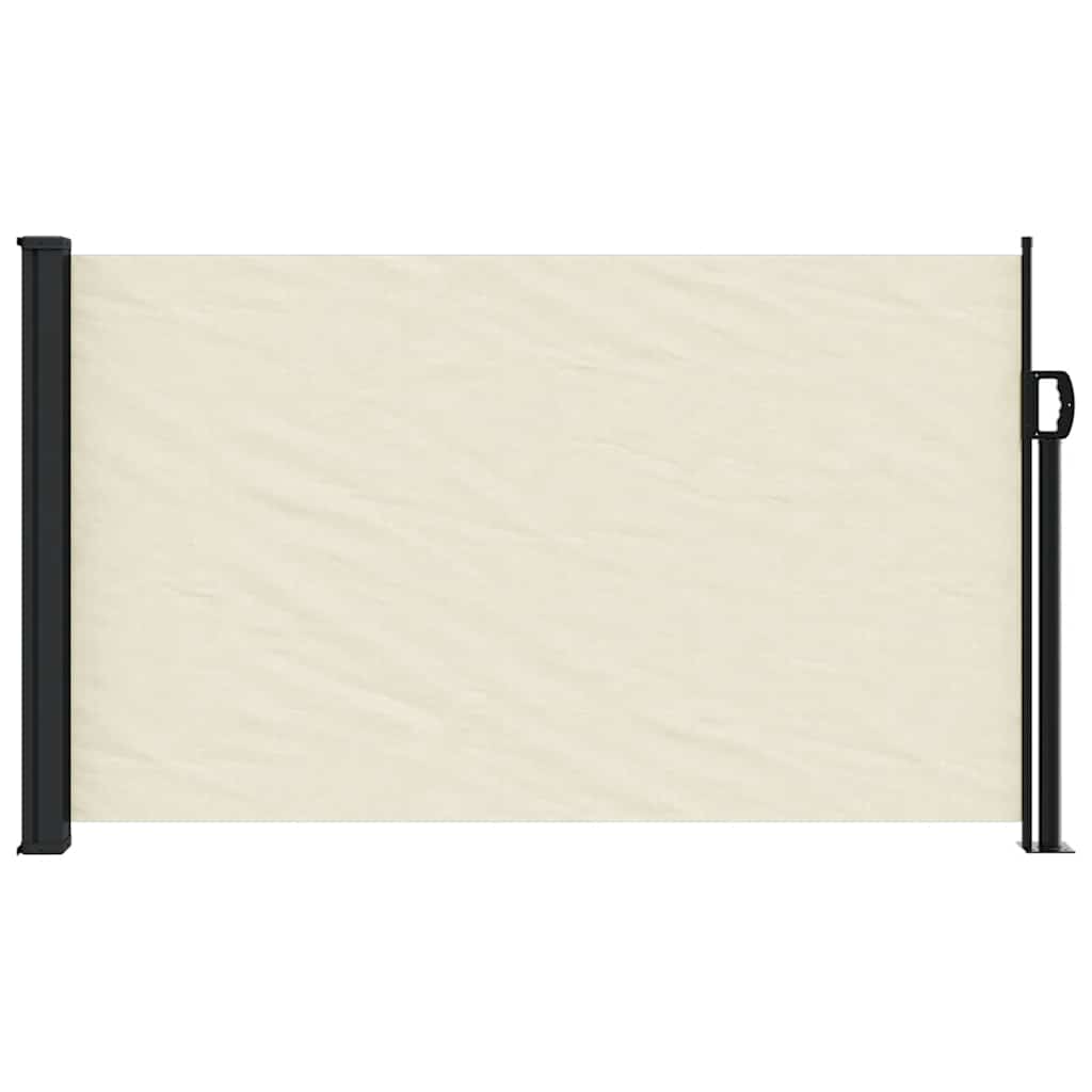 vidaXL Retractable Side Awning Cream 120x500 cm 3