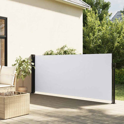vidaXL Retractable Side Awning White 120x500 cm 1