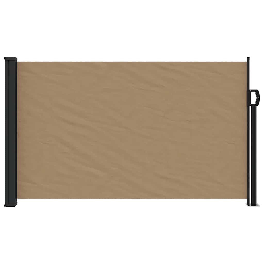 Retractable Side Awning 120x500 cm Drop 500 cm Width 120 cm Taupe