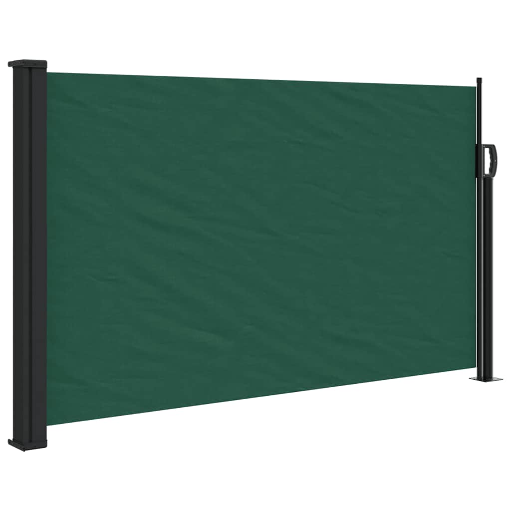 Retractable Side Awning 120x500 cm Drop 500 cm Width 120 cm Dark green