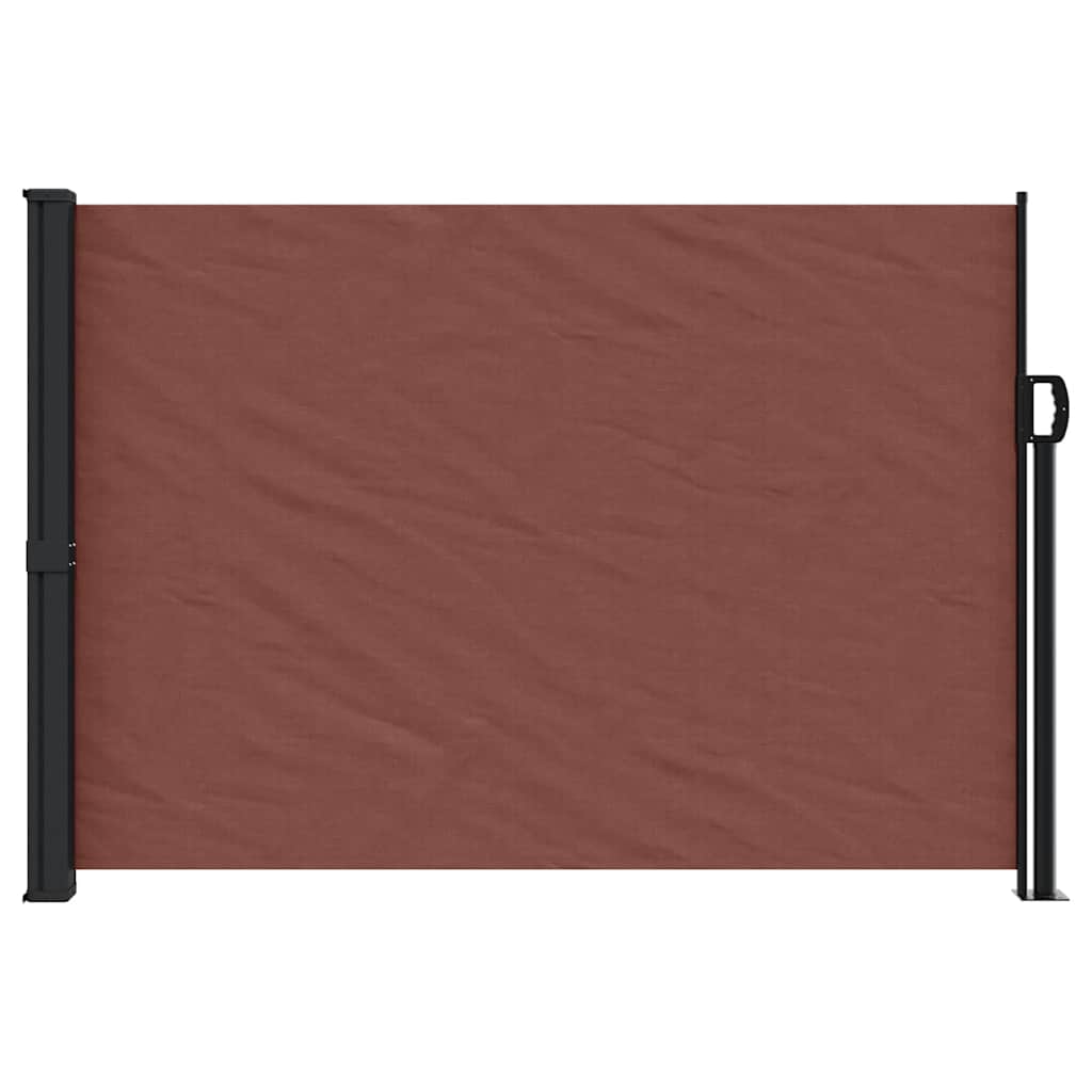 vidaXL Retractable Side Awning Brown 140x500 cm 3