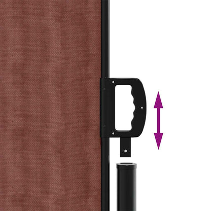 vidaXL Retractable Side Awning Brown 140x500 cm 6
