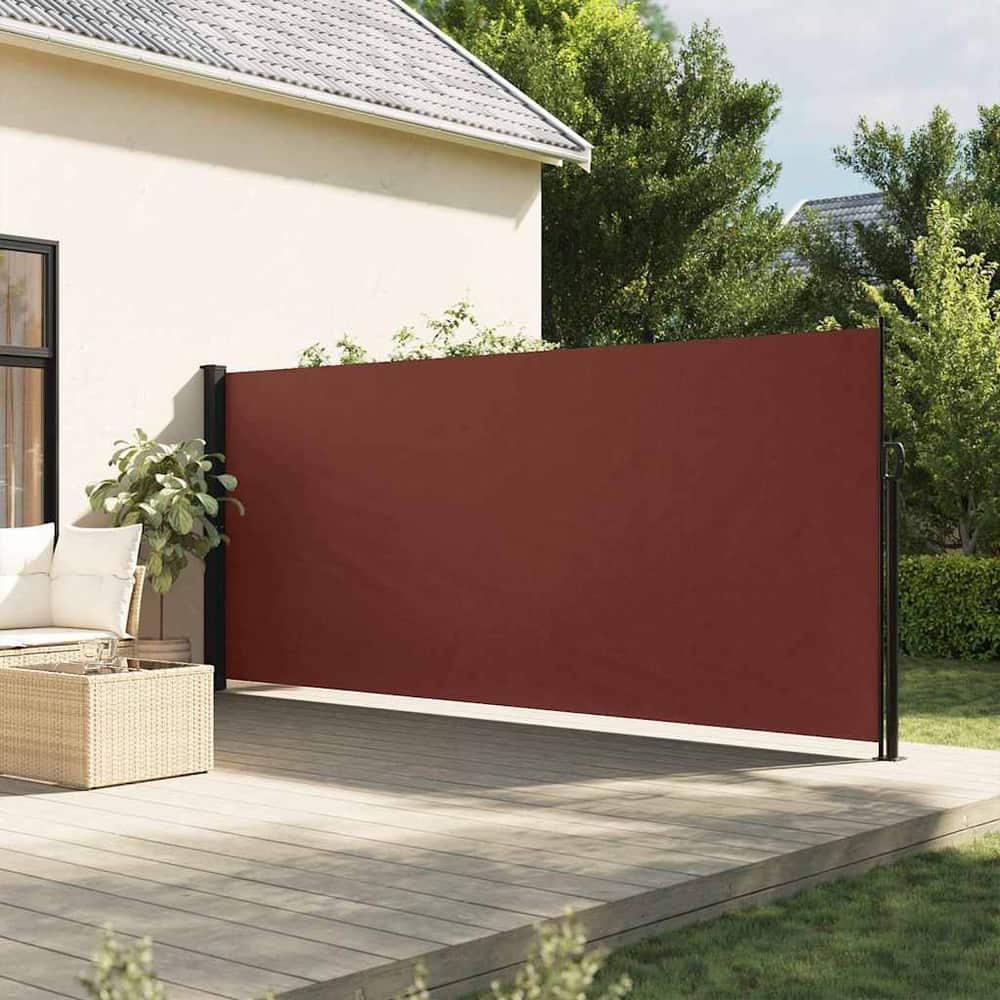 Retractable Side Awning 160x500 cm Brown