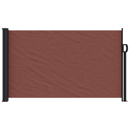 vidaXL Retractable Side Awning Brown 120x600 cm 3