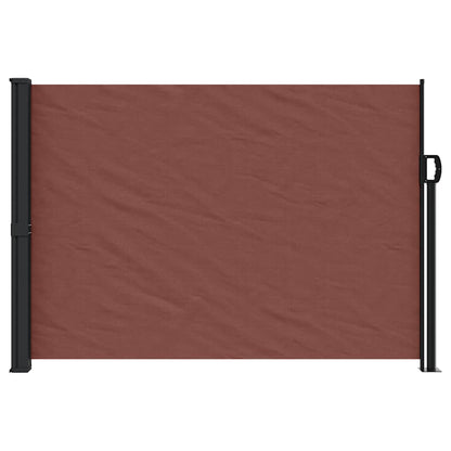 vidaXL Retractable Side Awning Brown 140x600 cm 3