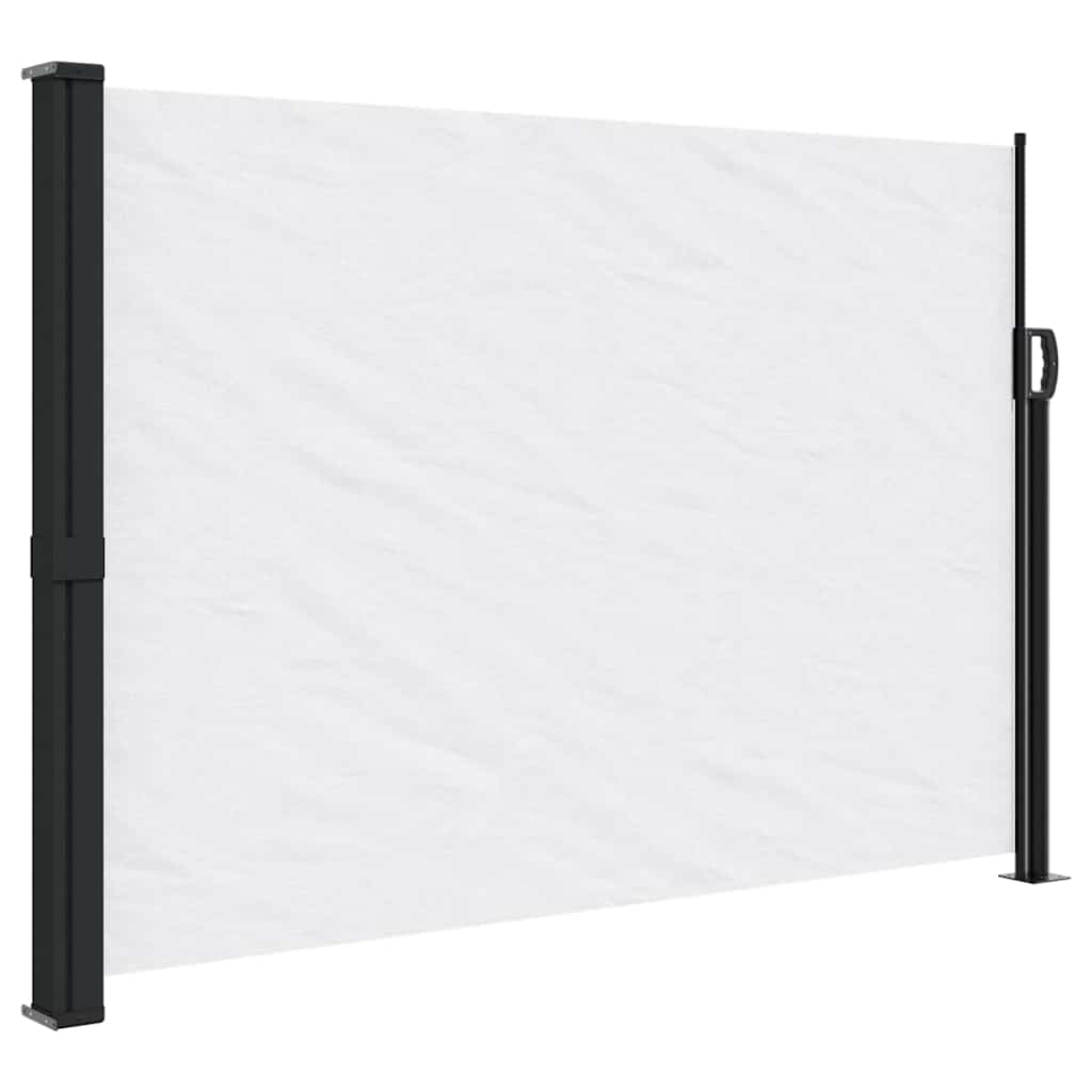 Retractable Side Awning 140x600 cm Drop 600 cm Width 140 cm White
