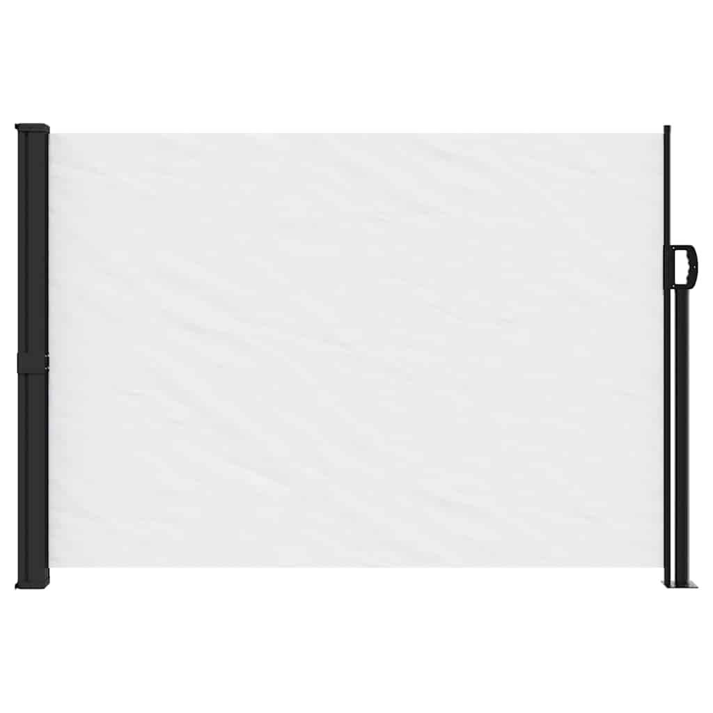 Retractable Side Awning 140x600 cm Drop 600 cm Width 140 cm White