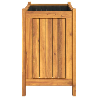 vidaXL Garden Planter with Liner 54x31x50 cm Solid Wood Acacia 6