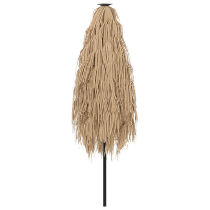 vidaXL Garden Parasol with Steel Pole Brown 223x223x213 cm 6