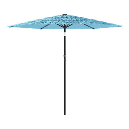 Garden Parasol with Steel Pole Blue 223 cm 213 cm 223 cm
