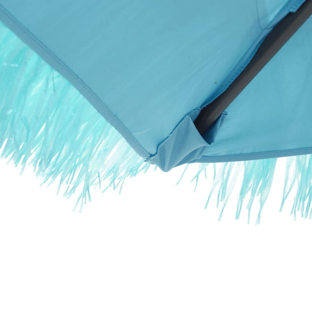 Garden Parasol with Steel Pole Blue 223 cm 213 cm 223 cm