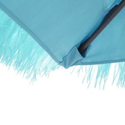 Garden Parasol with Steel Pole Blue 223 cm 213 cm 223 cm