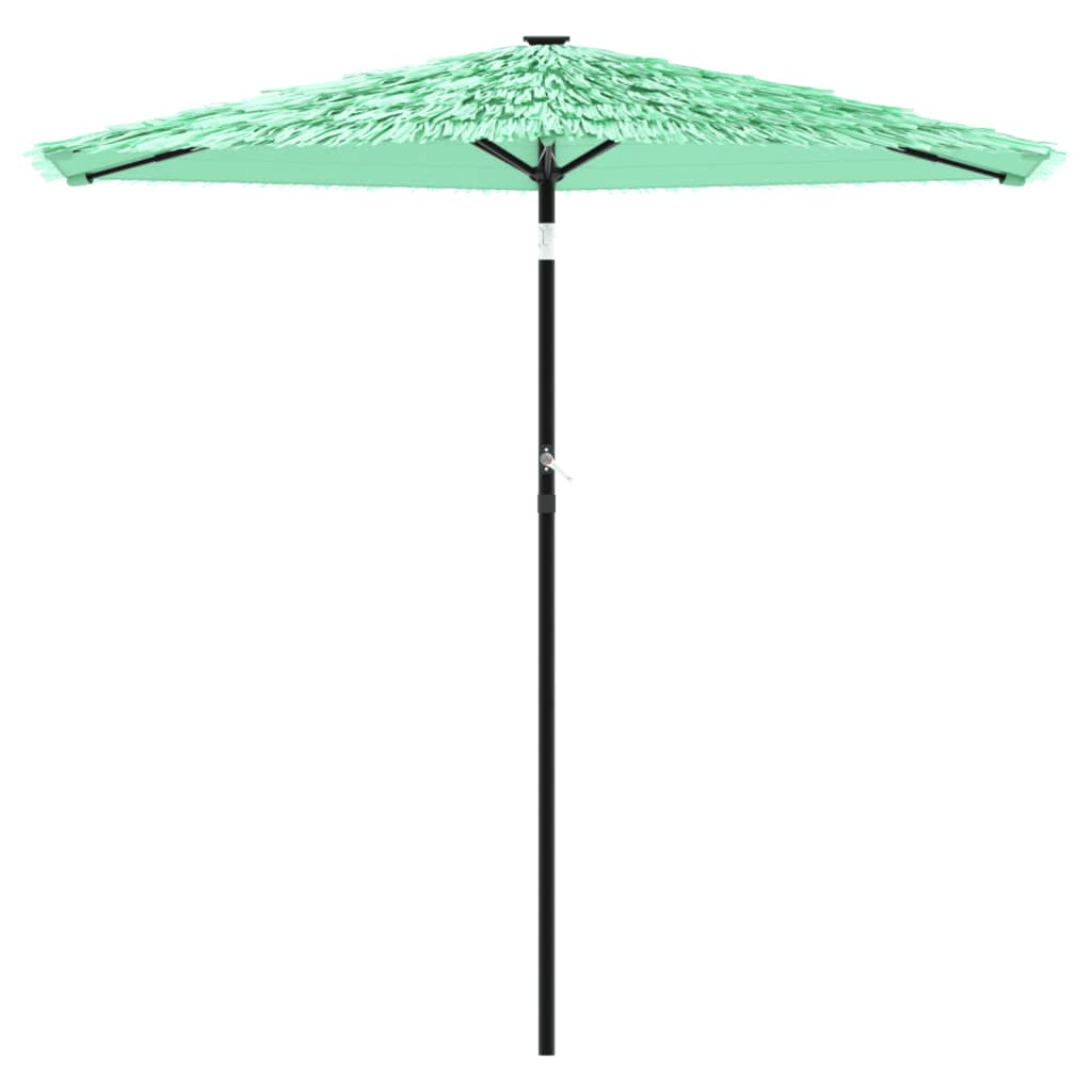 vidaXL Garden Parasol with Steel Pole Green 223x223x213 cm 3