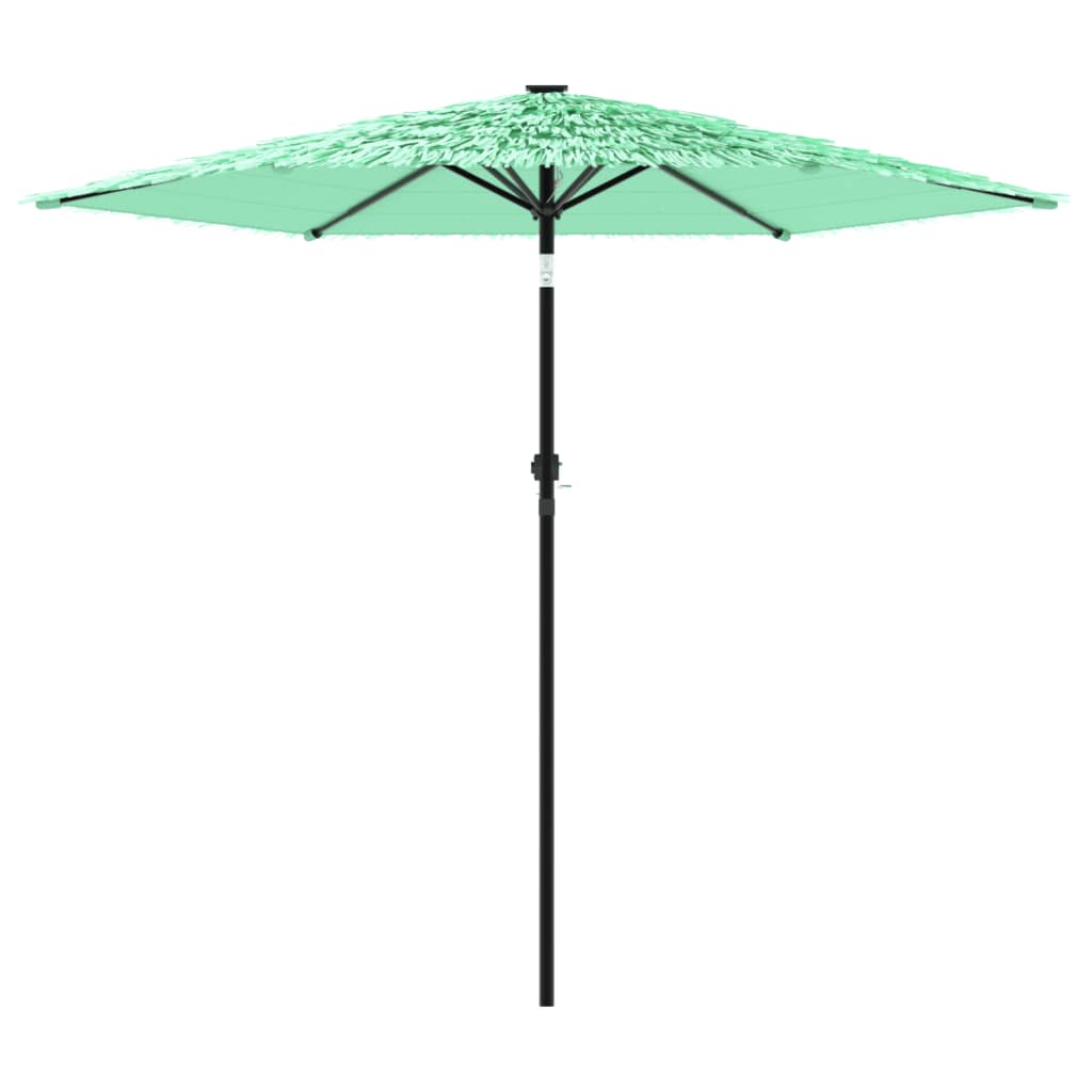 vidaXL Garden Parasol with Steel Pole Green 223x223x213 cm 4