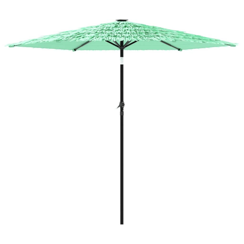 vidaXL Garden Parasol with Steel Pole Green 223x223x213 cm 5