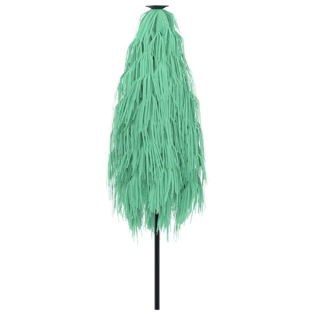 vidaXL Garden Parasol with Steel Pole Green 223x223x213 cm 6