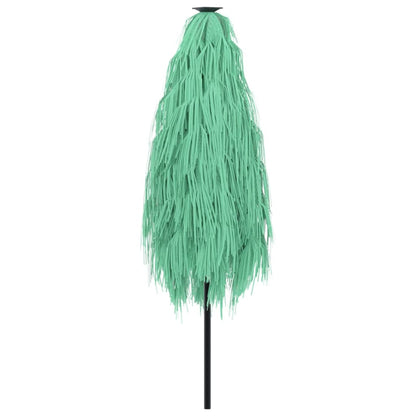 vidaXL Garden Parasol with Steel Pole Green 223x223x213 cm 6