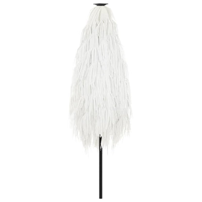 vidaXL Garden Parasol with Steel Pole White 223x223x213 cm 6
