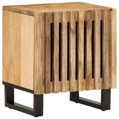 vidaXL Bedside Cabinet 40x34x46 cm Solid Wood Rough Mango 1
