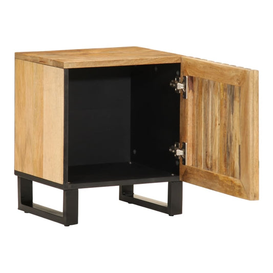 Bedside Cabinet 40x34x46 cm Solid Wood Mango Rough mango wood 1