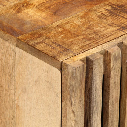 vidaXL Bedside Cabinet 40x34x46 cm Solid Wood Rough Mango 6