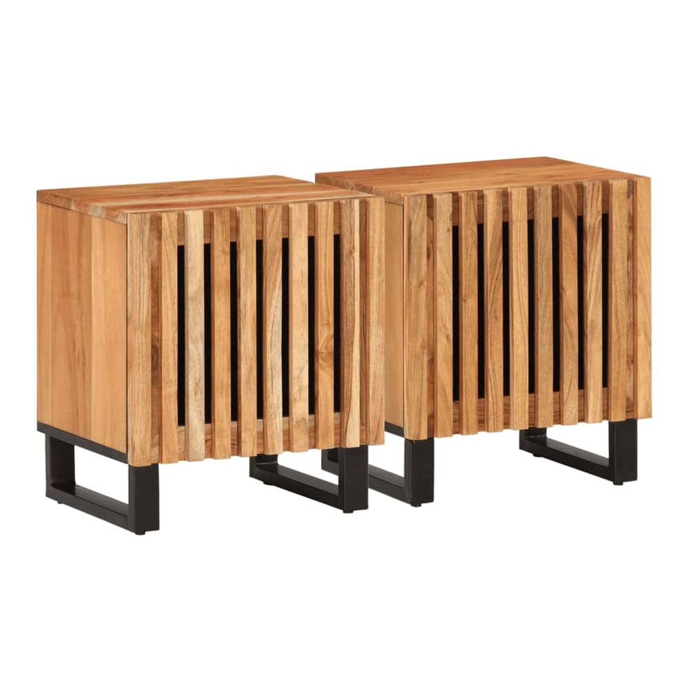 Bedside Cabinet 40x34x46 cm Solid Wood Mango Solid acacia wood 2
