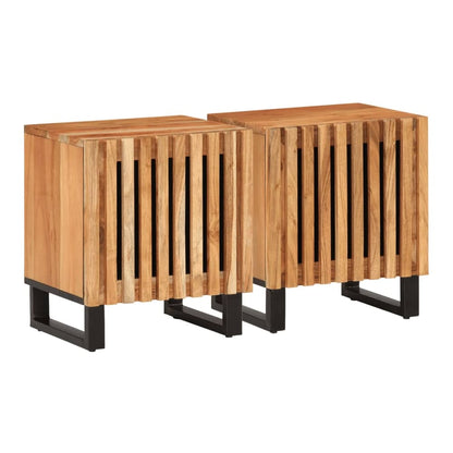 Bedside Cabinet 40x34x46 cm Solid Wood Mango Solid acacia wood 2