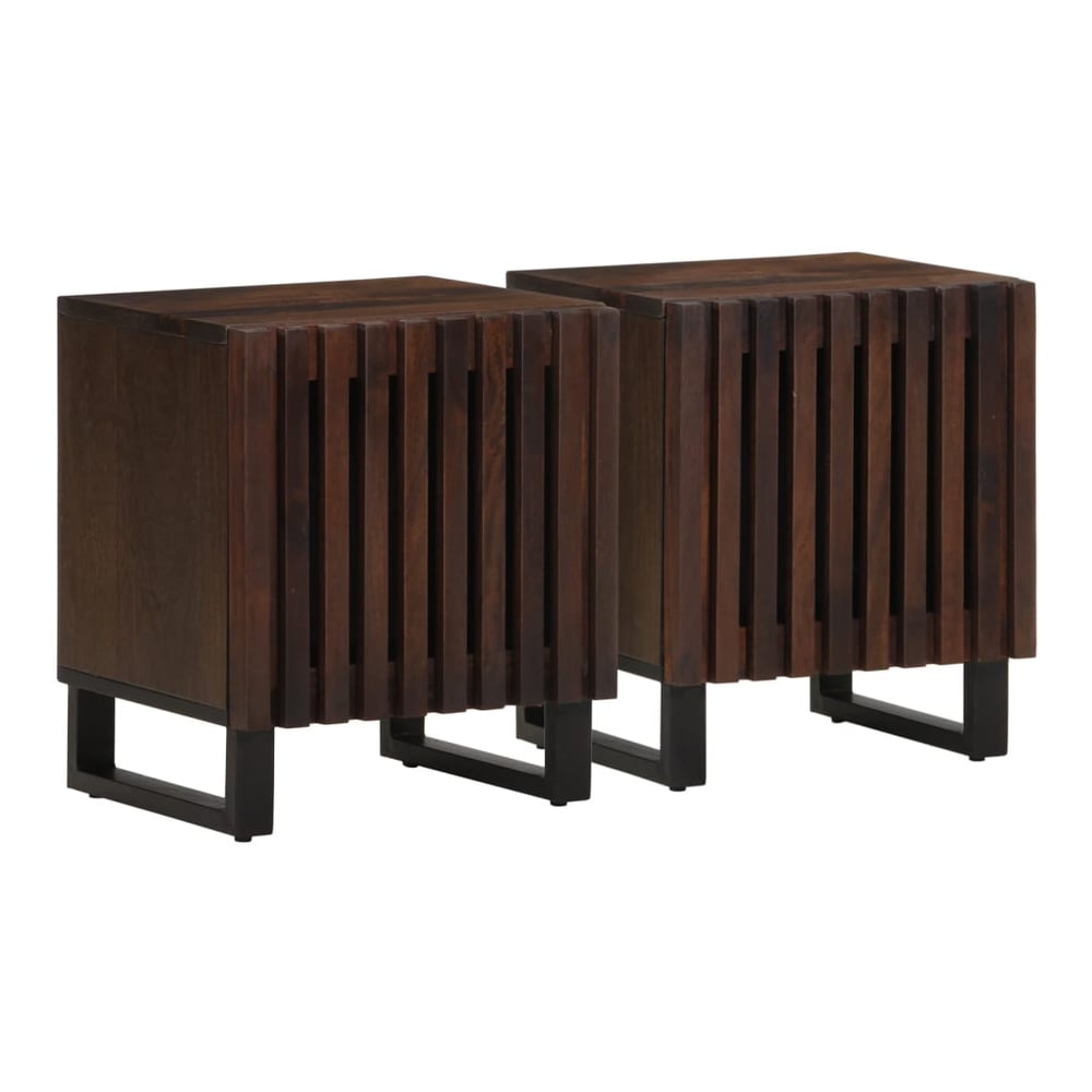 Bedside Cabinet 40x34x46 cm Solid Wood Mango Solid mango wood 2