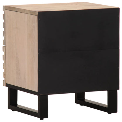 vidaXL Bedside Cabinets 2 pcs 40x34x46 cm Solid Wood Bleached Mango 6